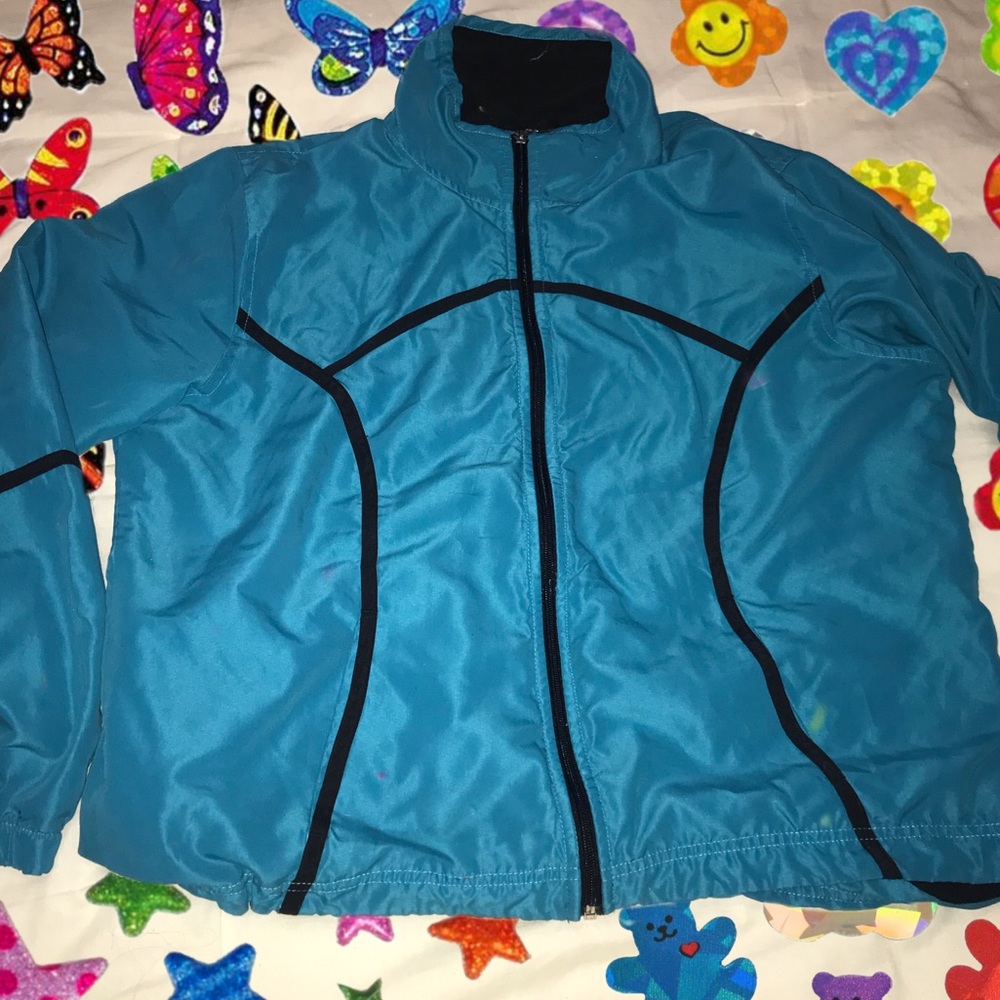 Super Cute Vintage teal windbreaker